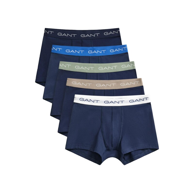 GANT Boxerky béžová / marine modrá / azurová / bílá