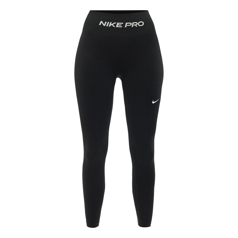 NIKE Sportovní kalhoty Nike Pro černá / bílá