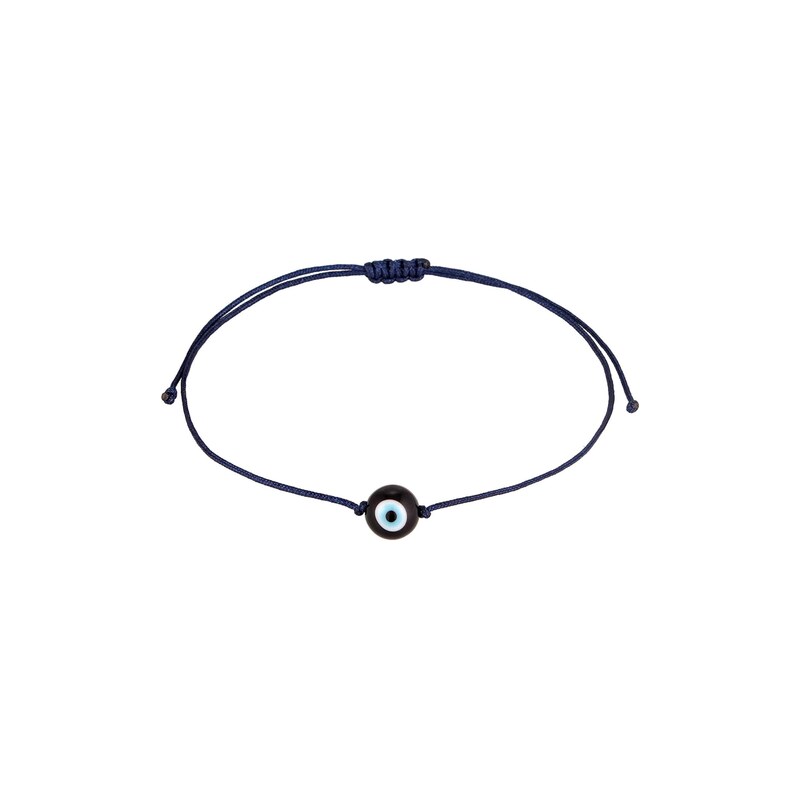 KUZZOI Náramek Evil Eye nebeská modř / černá / bílá