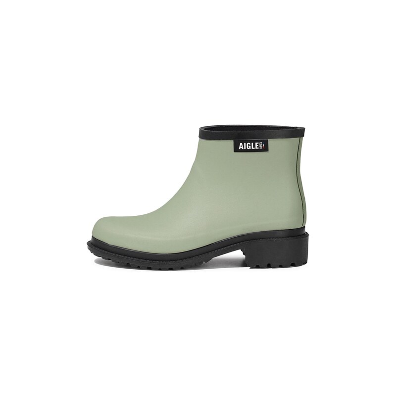 AIGLE Kotníkové boty Fulfeel světle zelená / černá / bílá