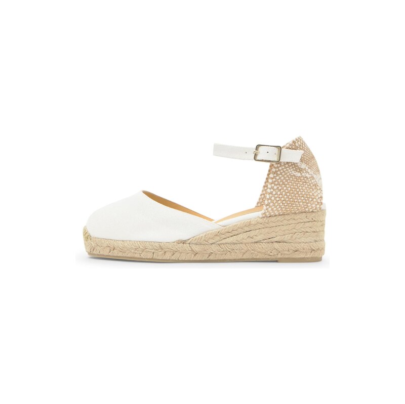 Castañer Espadrilky Carol světle béžová / bílá