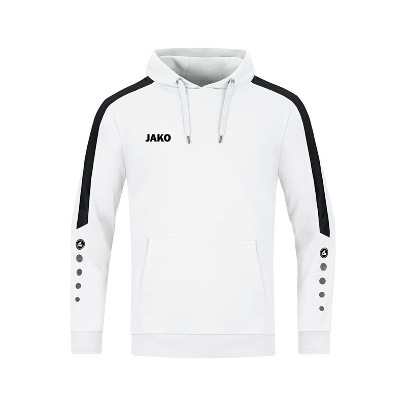 JAKO Sportovní mikina Power černá / bílá