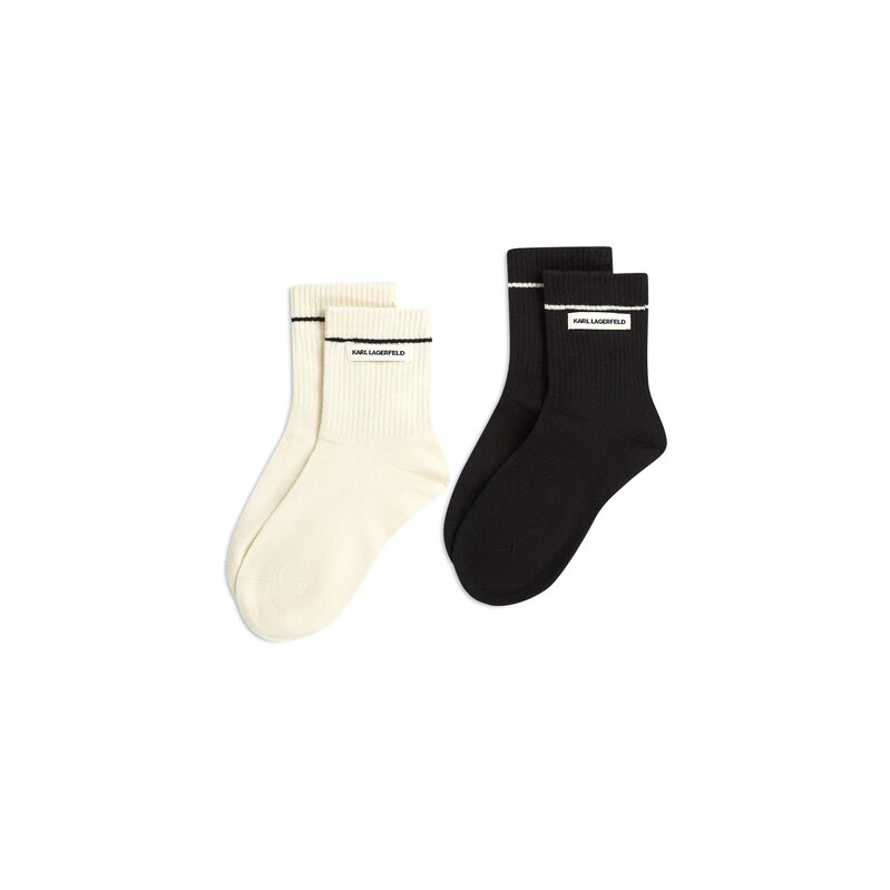 Karl Lagerfeld Ponožky  Rippensocken mit Logo – 2er-Pack