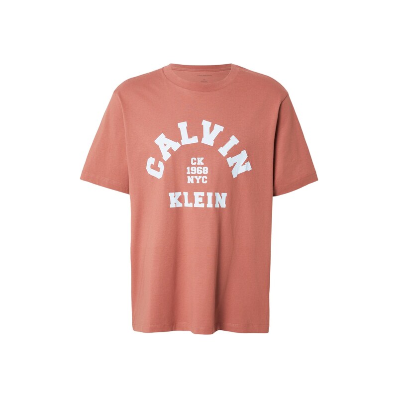 Calvin Klein Jeans Tričko 20S COLLEGE pastelová modrá / lososová