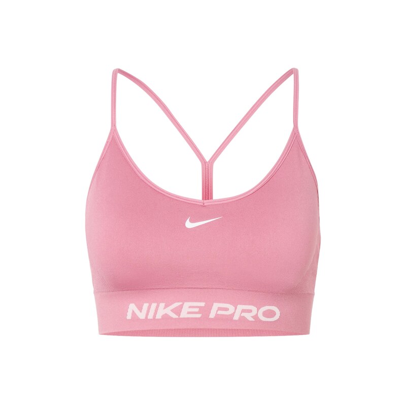 NIKE Sportovní podprsenka Nike Pro pitaya / bílá