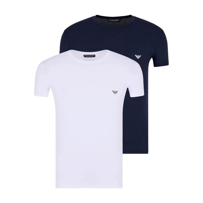 Emporio Armani Tričko námořnická modř / bílá