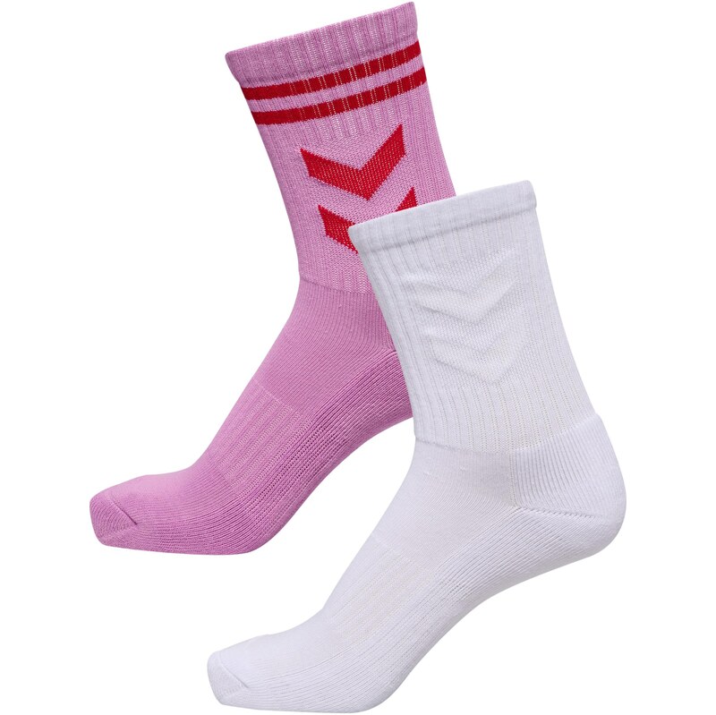 Hummel Sportovní ponožky Love pink / červená / bílá
