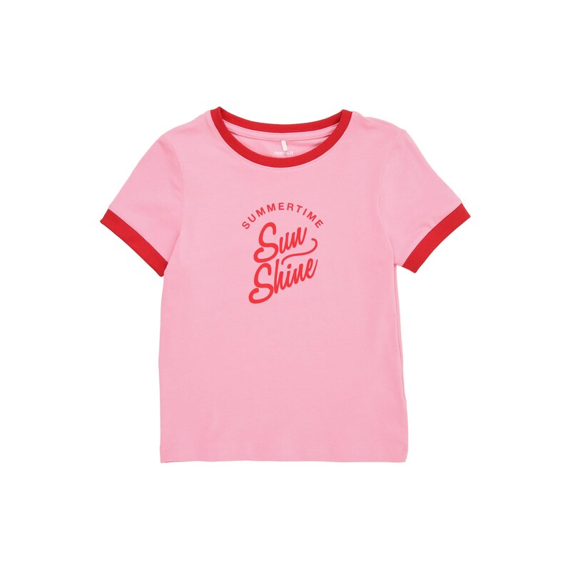 NAME IT Tričko NKFJEMILLA pink / červená