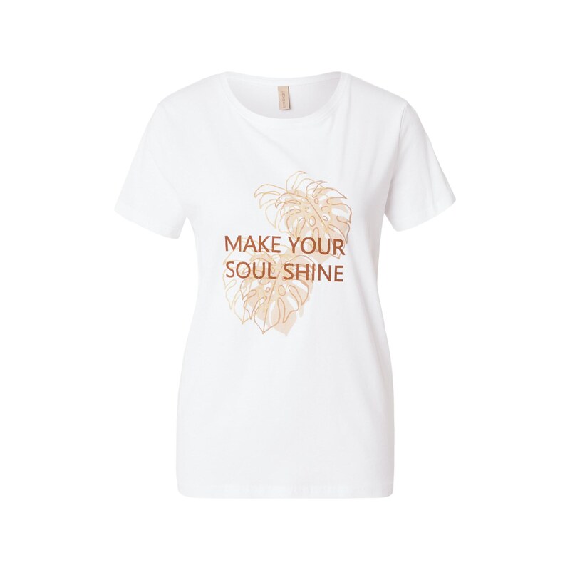 Soyaconcept Tričko RINA FP 21 hnědá / světle hnědá / bílá