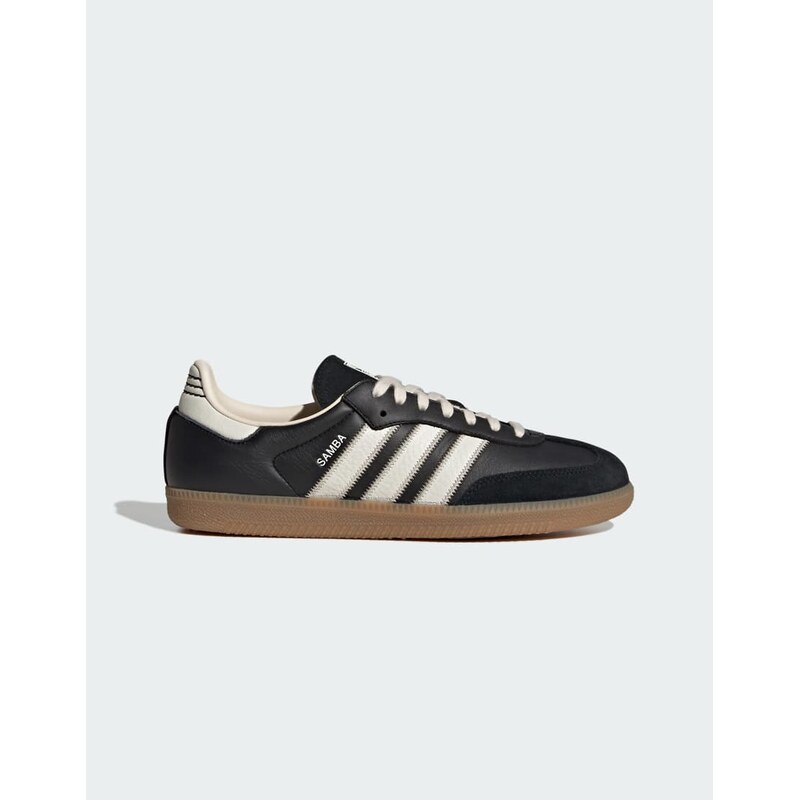 adidas Originals Samba OG trainers in black and off white with