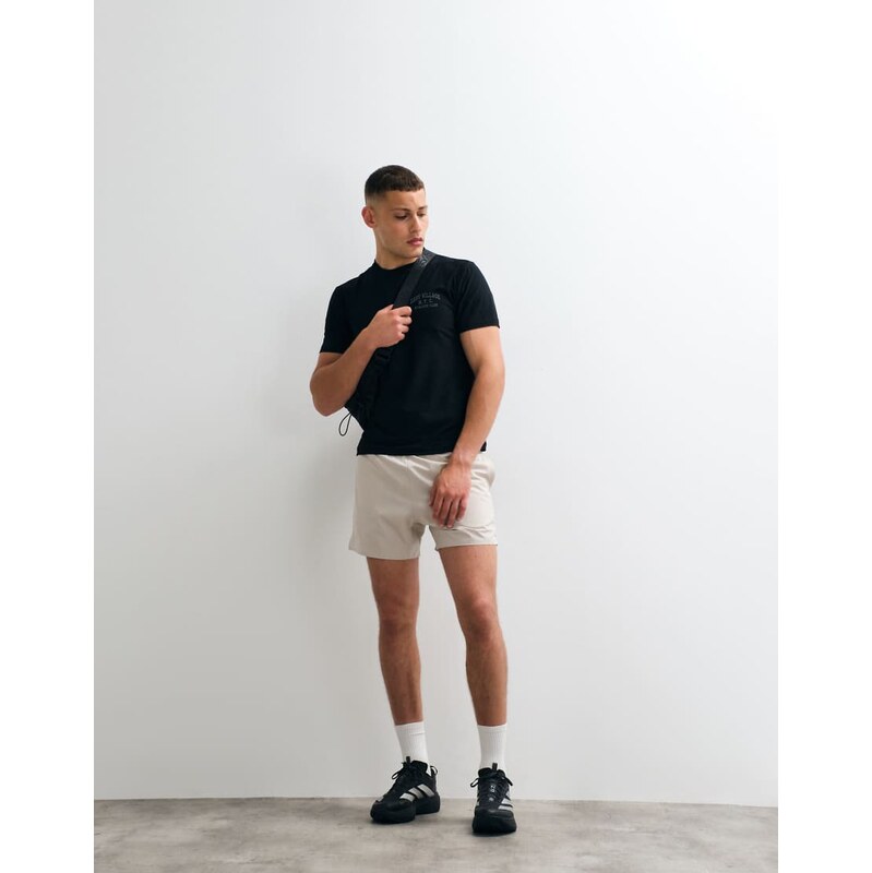 Abercrombie & Fitch YPB lightweight workout shorts in beige