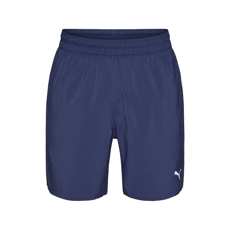 PUMA Sportovní kalhoty TAD ESSENTIALS tmavě modrá / bílá