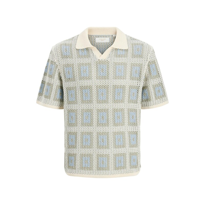 Jack & Jones Plus Svetr JORAIDEN krémová / tmavě béžová /