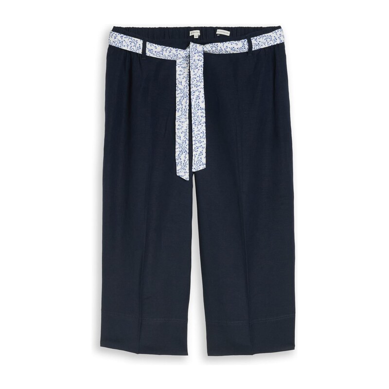 Tom Tailor Women + Kalhoty marine modrá