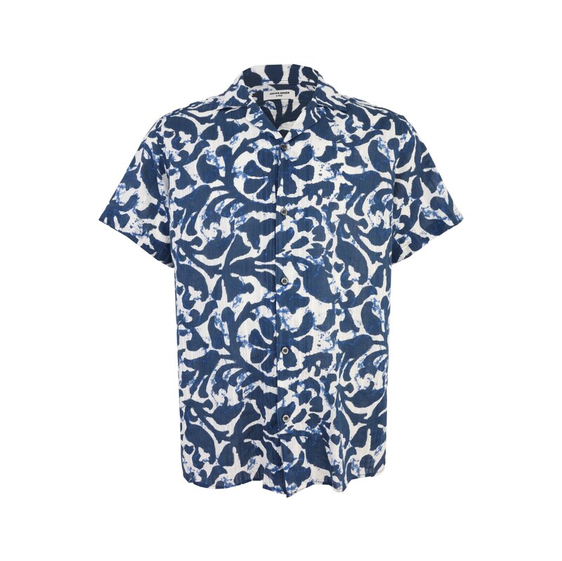 Jack & Jones Plus Košile JPRBLUBILBAO tmavě modrá / bílá