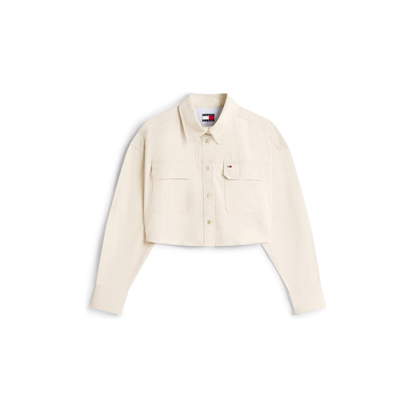 Tommy Jeans Přechodná bunda béžová
