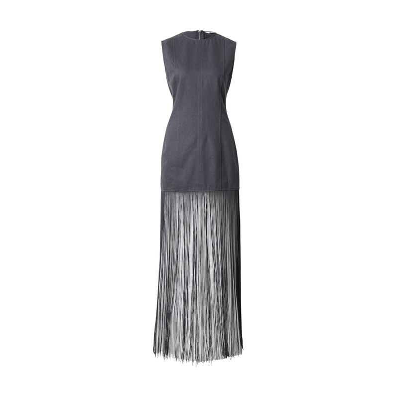 WEEKDAY Šaty Freya Fringe šedá