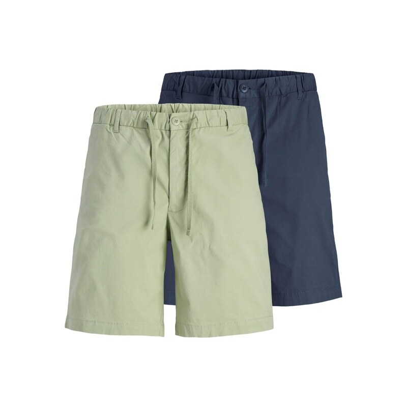 JACK & JONES Kalhoty JPSTJaiden námořnická modř / světle zelená