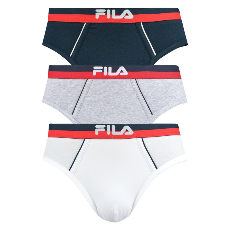 FILA Slipy marine modrá / šedá / bílá