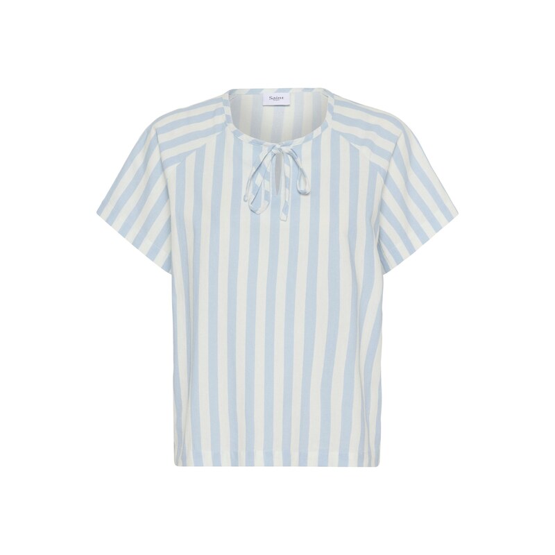 SAINT TROPEZ Halenka Zalinda krémová / světlemodrá