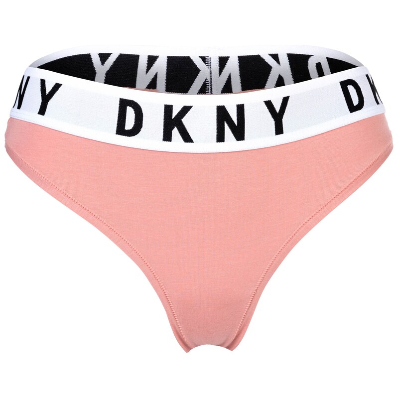 DKNY Intimates Tanga starorůžová / černá / bílá
