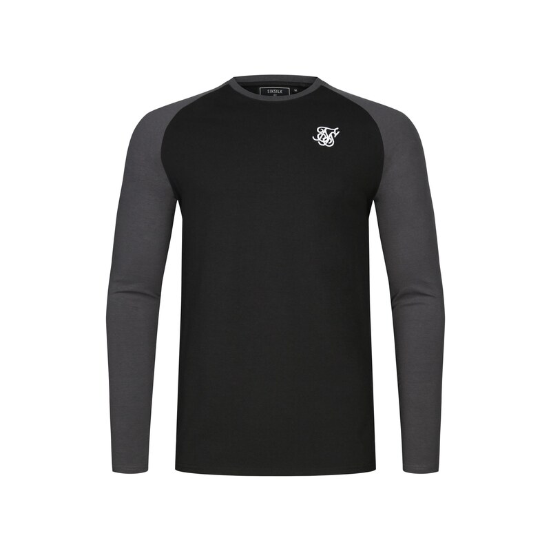 SikSilk Tričko grafitová / černá