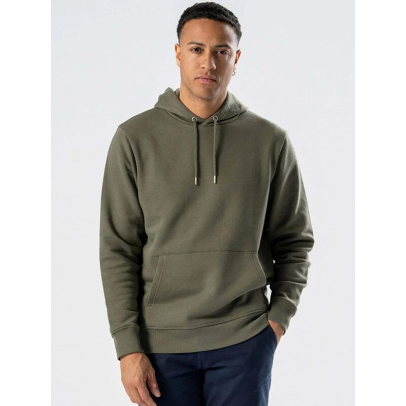 TEESHOPPEN Svetr  Sweatshirt Hoodie  zelená