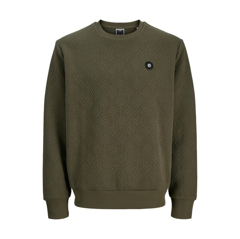 Jack & Jones Plus Mikina JCOGEO olivová