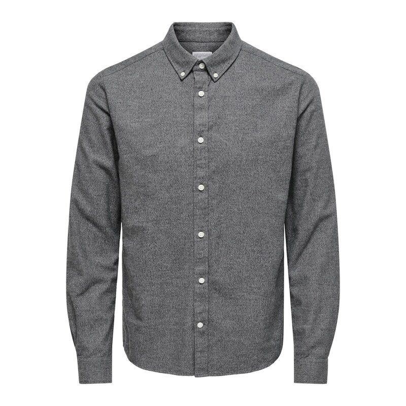 Only & Sons Košile Nikola šedý melír