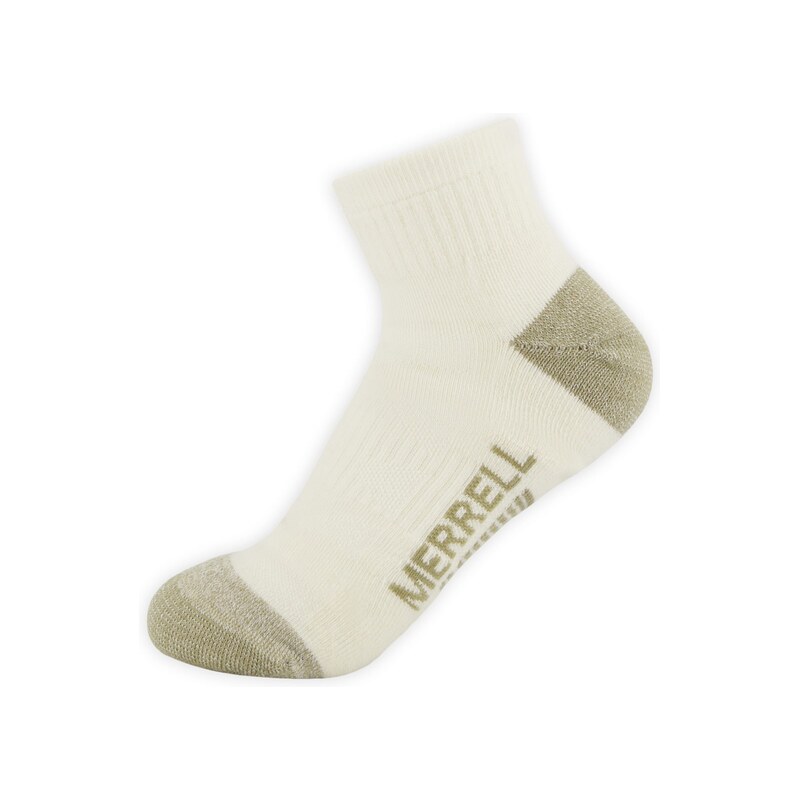 MERRELL Sportovní ponožky olivová / barva bílé vlny