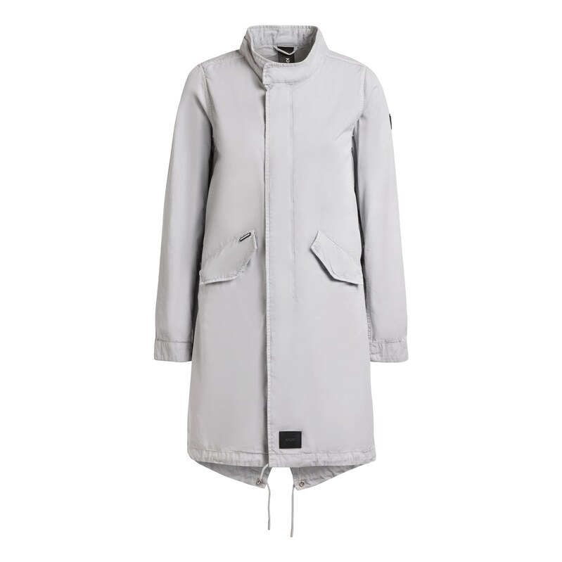 khujo Přechodová parka THERES světle šedá