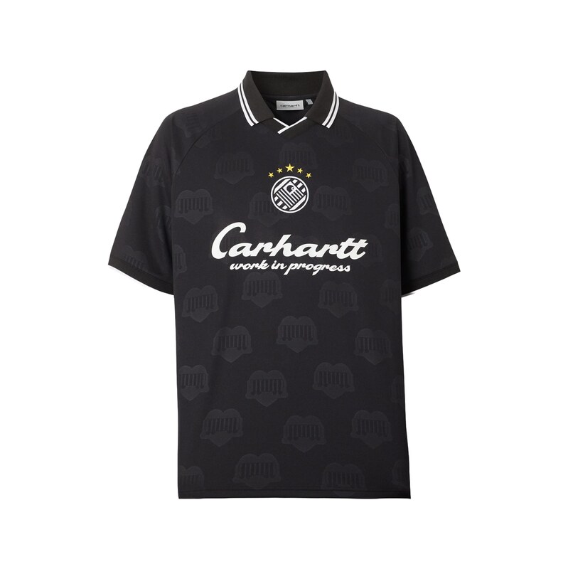 Carhartt WIP Tričko Terrace Football černá / bílá