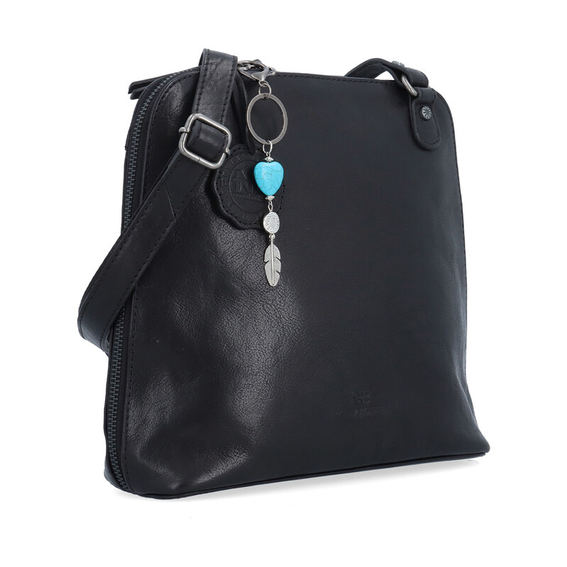 Kožená kabelka crossbody Noelia Bolger černá NB 3107 C