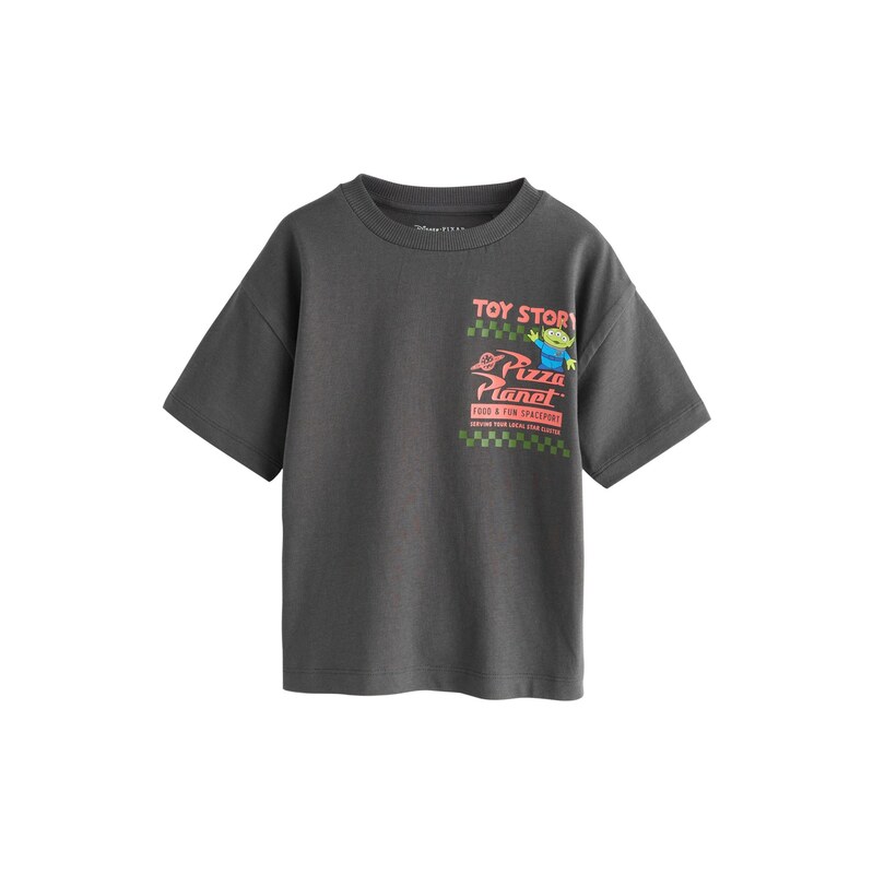 Next Tričko Toy Story pastelově žlutá / grafitová / tmavě zelená