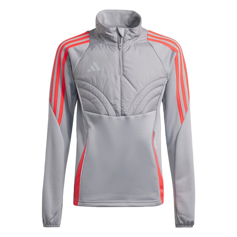 ADIDAS PERFORMANCE Sportovní mikina šedá / oranžová