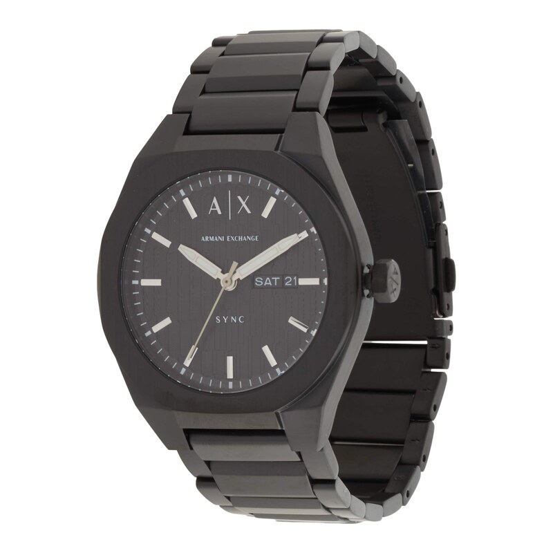 ARMANI EXCHANGE Analogové hodinky SYNC černá