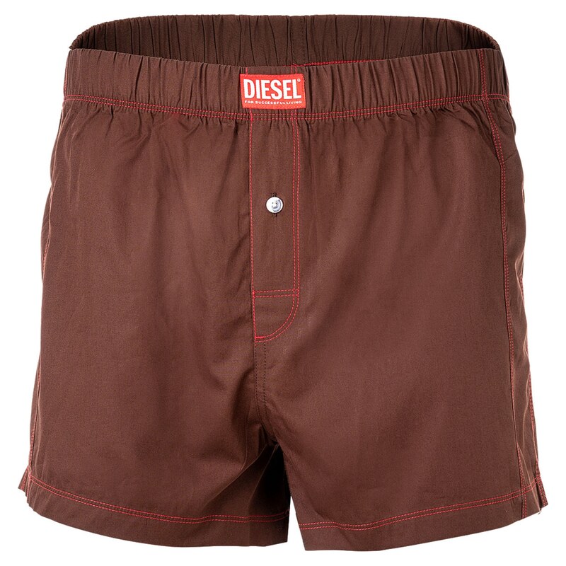DIESEL Boxerky hnědá / červená