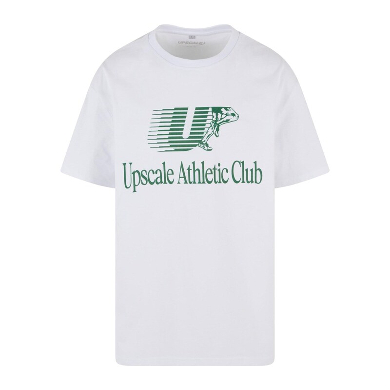MT Upscale Tričko Athletic Club jedle / bílá