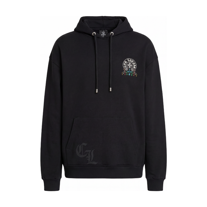 COR LEONIS Multi-Cross Black mikina