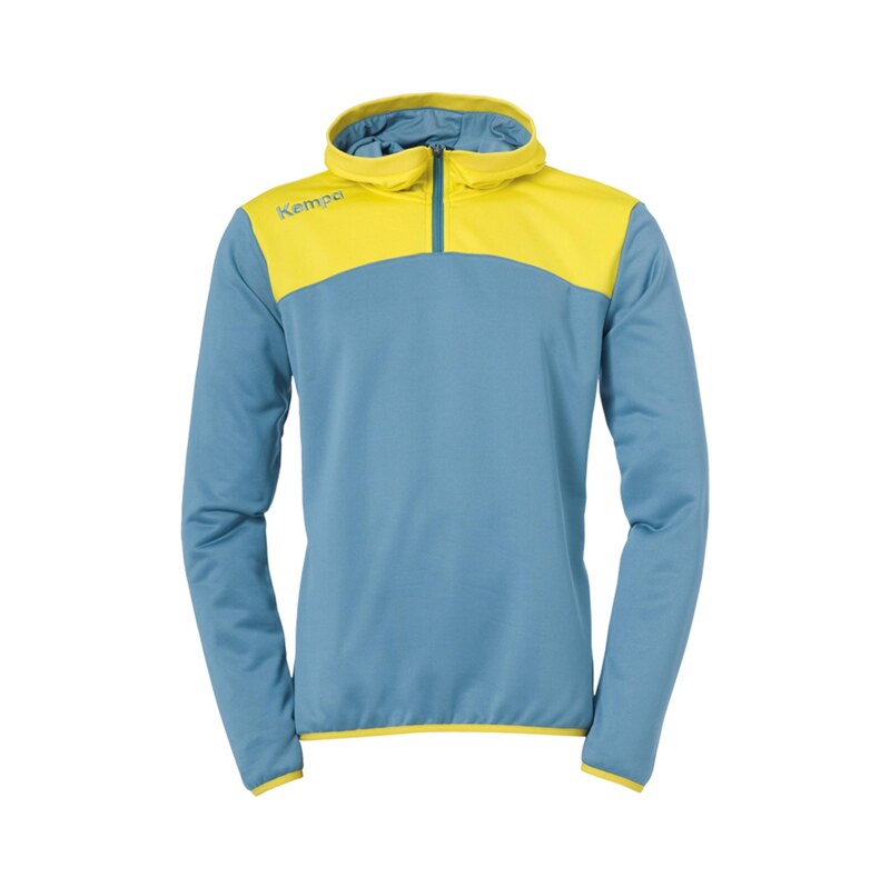 KEMPA Sportovní mikina kouřově modrá / žlutá