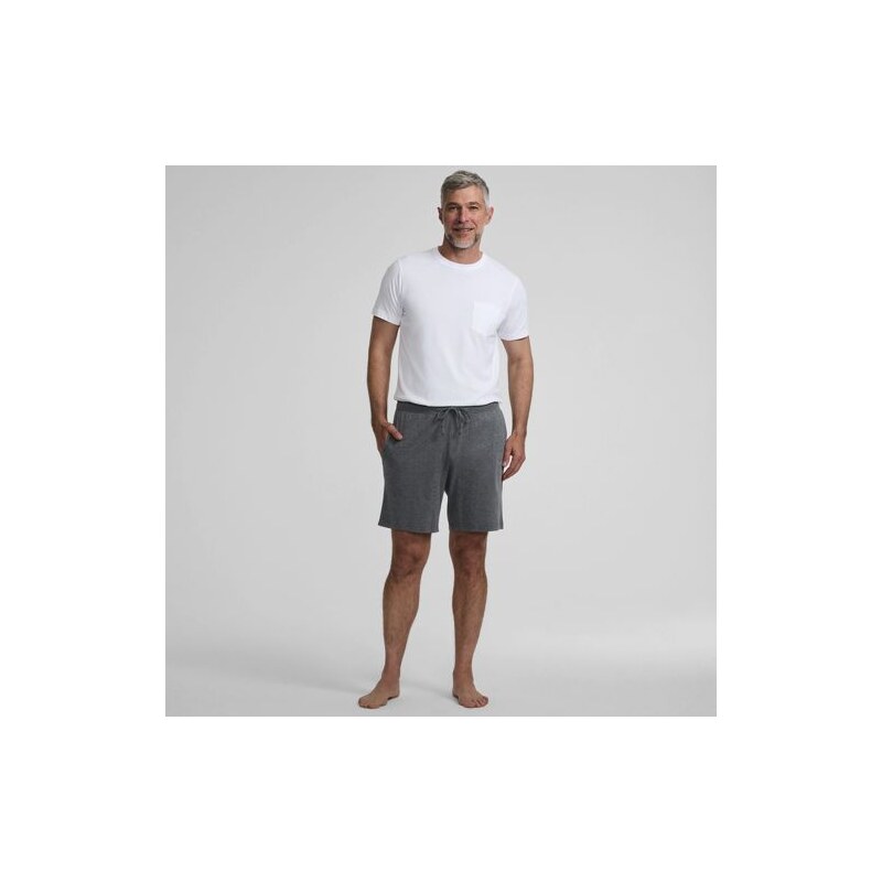 Jersey Pyjama Shorts, Men, size: L, regular, Grey, Cotton, by