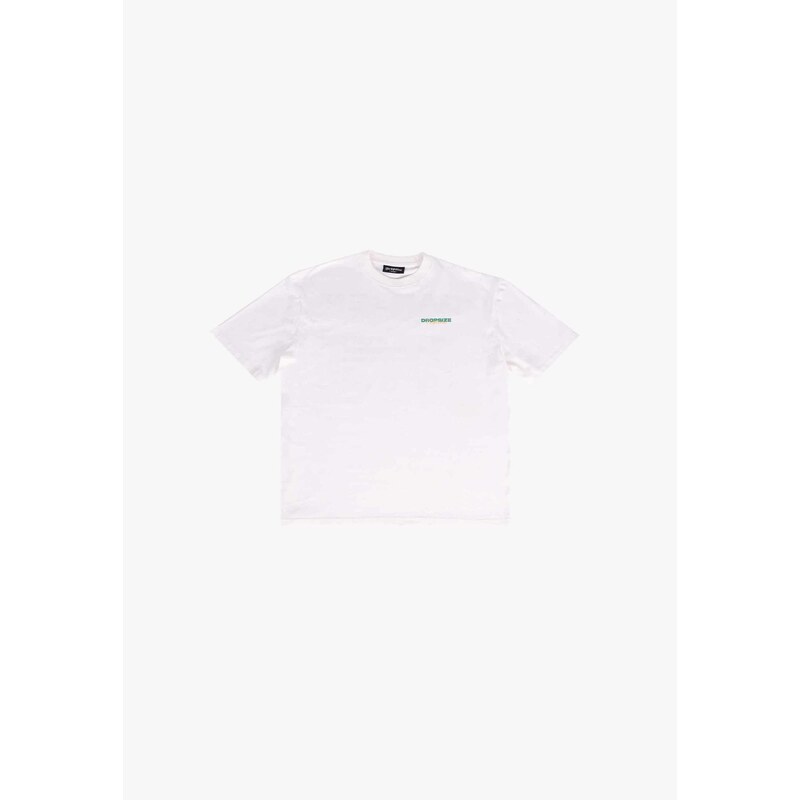 Dropsize Tričko Garden Grove žlutá / zelená / bílá