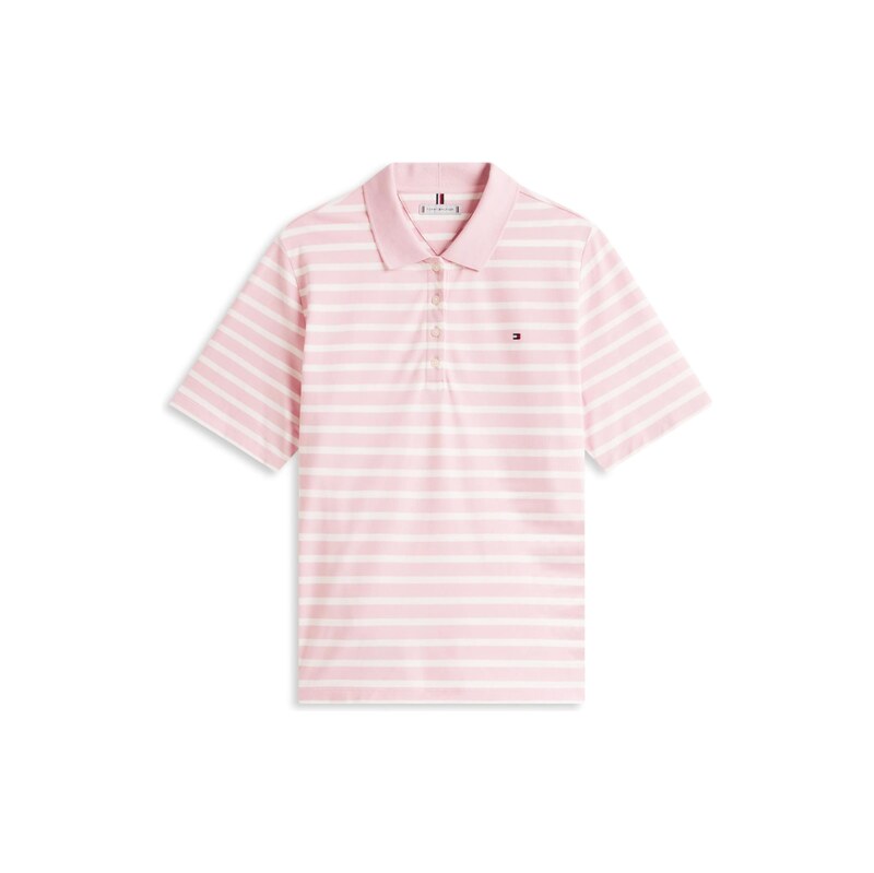 TOMMY HILFIGER Tričko 1985 starorůžová / bílá
