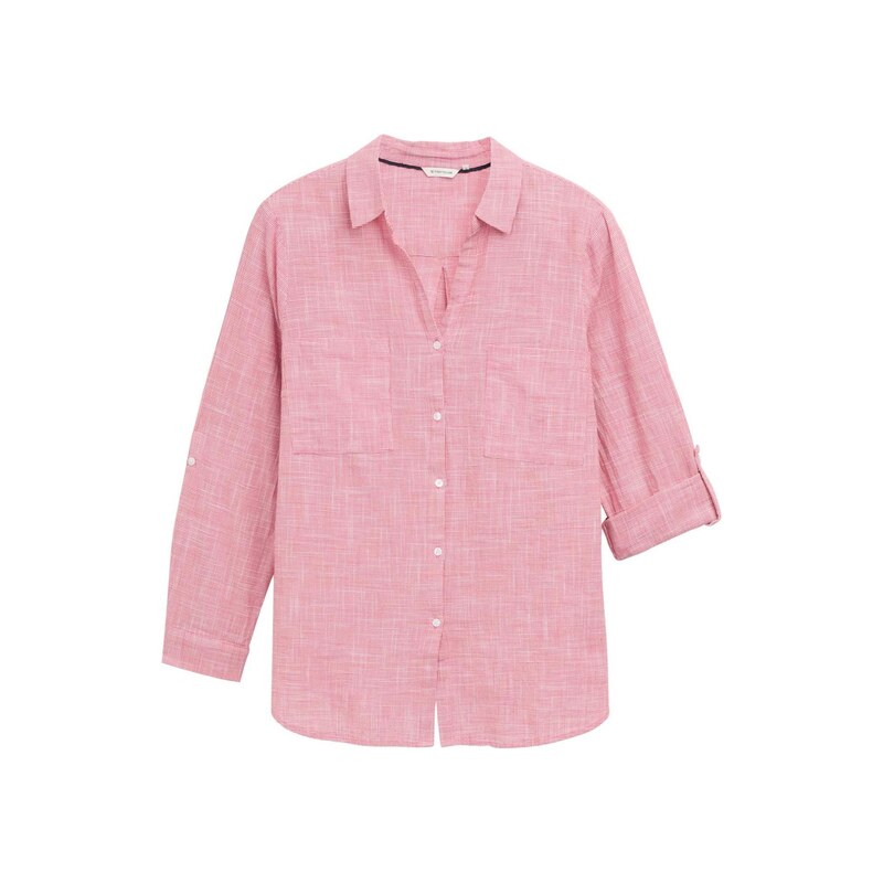 Tom Tailor Women + Halenka červená / offwhite