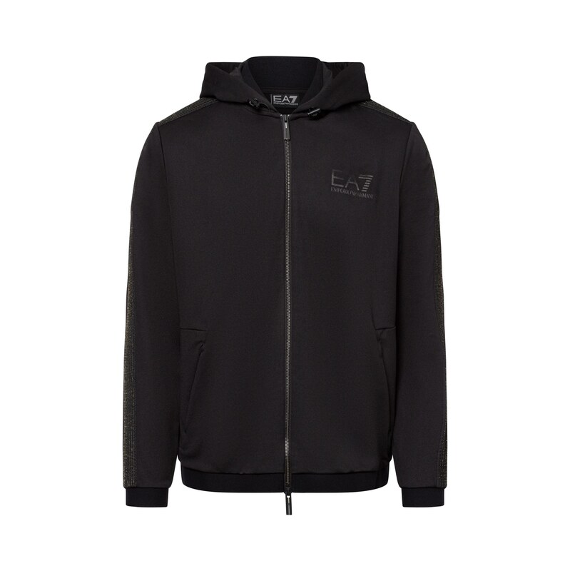 EA7 Emporio Armani Mikina Gold Label zlatá / černá