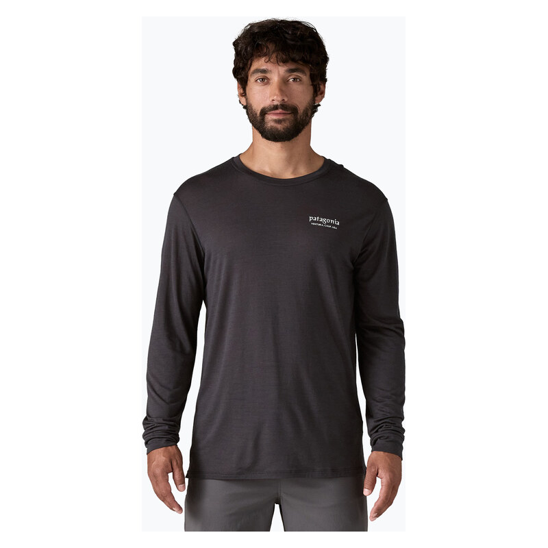 Pánské tričko Patagonia Cap Cool Merino Blend Longsleeve Graphic