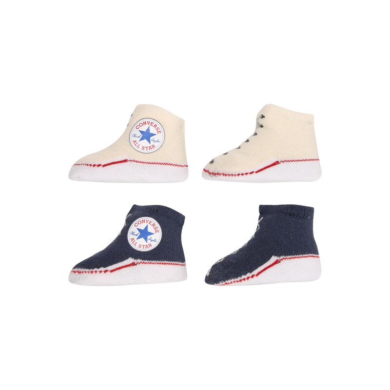 CONVERSE Ponožky Chuck Taylor krémová / modrá / námořnická modř