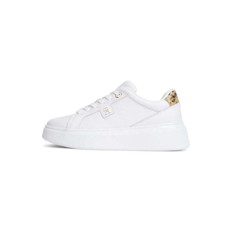 TOMMY HILFIGER Tenisky béžová / černá / bílá