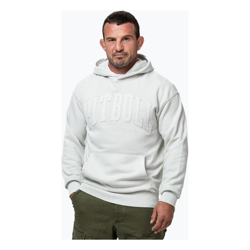 Pánská mikina Pitbull Orlando Hooded white stone