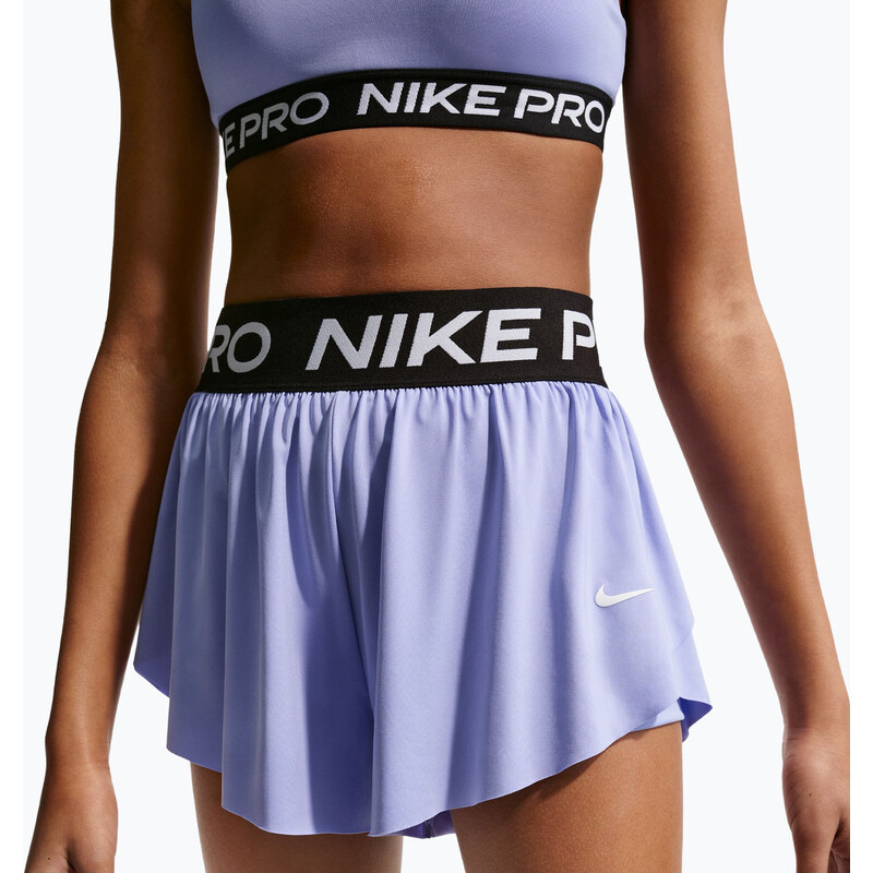 Dětské šortky Nike Pro Dri-Fit 2in1 light thistle/black/white